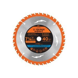 Disco sierra 7-1/4' p/madera, 40 dientes centro 5/8', Expert
