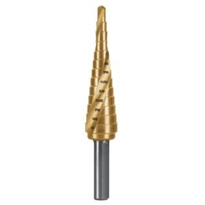 Broca escalonada titanio 13 escalones 1/8' a 1/2', Expert