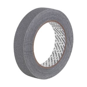Rollo de 5 m cinta antiderrapante 25mm gris p/áreas húmedas