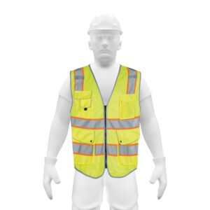 Chaleco de seguridad de alta visibilidad, verde, M, EXPERT