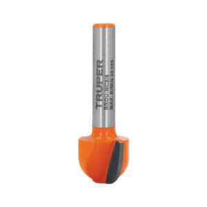 Broca para router, media caña, 5/8', Truper