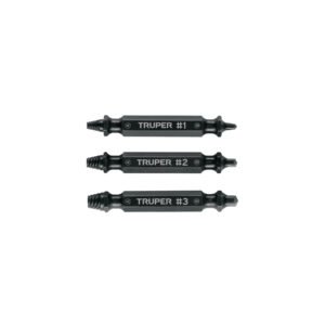 Blíster con 3 puntas extractoras de tornillos, Truper