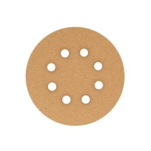 Paquete c/5 discos de lija 5' grano 100, 8 perforaciones
