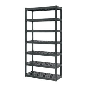 Estante plástico uso rudo 7 rep/cap. 70 Kg, 185x43x91,TRUPER