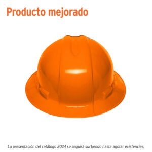 Casco de seguridad ala ancha, naranja, Truper