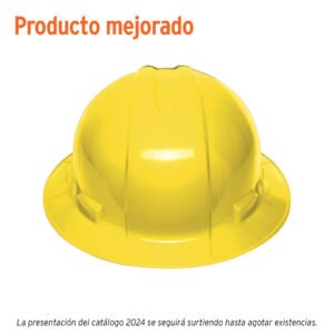 Casco de seguridad ala ancha, amarillo, Truper