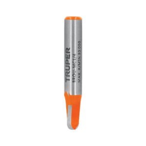 Broca para router, media caña, 1/4', Truper