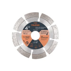 Disco de diamante de 4' x 2.1 mm, rin segmentado, TRUPER