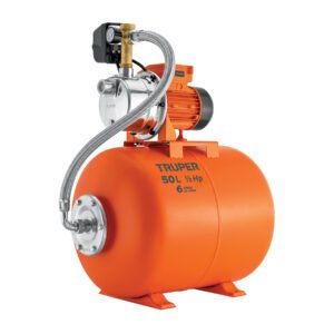 Equipo hidroneumático 50L, bomba Jet inox. 1/2 HP, TRUPER