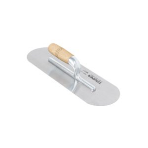 Llana canto redondo 16' x 5' con mango de madera, Truper