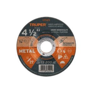 Disco Tipo 27 de 4-1/2' x 6.4 mm para desbaste de metal
