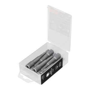 Estuche con 5 dados magnéticos de 5 mm largo 2-1/2', Expert