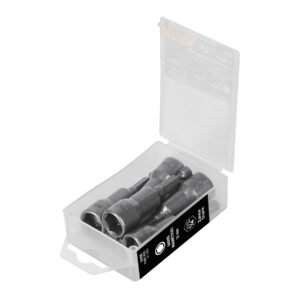 Estuche con 5 dados magnéticos de 12 mm largo 2-1/2', Expert