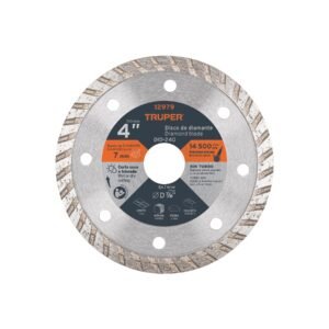 Disco de diamante de 4' x 2.2 mm, rin turbo, TRUPER