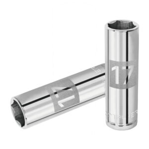 Dado largo de 17 mm, 6 puntas, cuadro 1/2', Truper