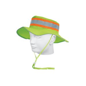 Sombrero verde alta visibilidad con reflejante, Truper