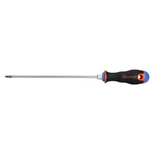 Desarmador de cruz 3/16' x 8' mango Comfort Grip, Truper