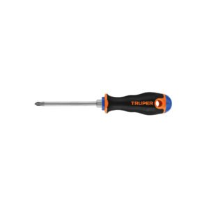 Desarmador de cruz 1/4' x 4' mango Comfort Grip, Truper