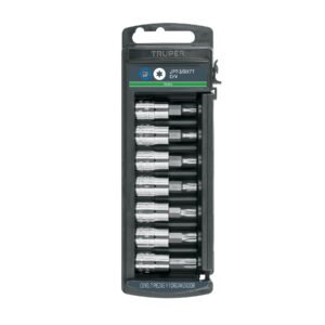 Juego de 7 dados cuadro 3/8' punta torx, Truper