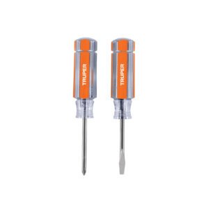 Dúo de mini desarmadores mango de acetato, Truper