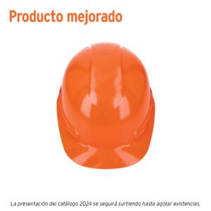Casco de seguridad, ajuste de matraca, naranja, Truper