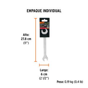 Llave española, 11/16 x 3/4' x 220 mm de largo, Expert