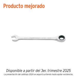 Llave combinada con matraca 14 mm x 186 mm largo, Expert