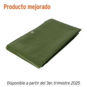 Lona uso rudo 3 x 4 m, verde olivo, 240 g/m2, TRUPER EXPERT