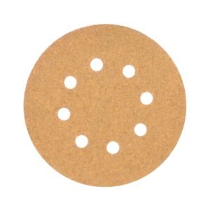 Paquete c/5 discos de lija 5' grano 40, 8 perforaciones