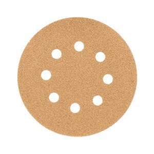 Paquete c/5 discos de lija 5' grano 60, 8 perforaciones