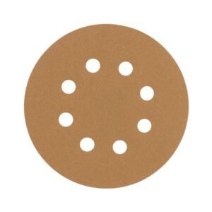Paquete c/5 discos de lija 5' grano 120, 8 perforaciones
