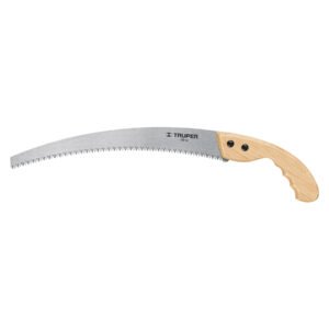 Serrucho de poda 14',hoja curva,6 DPP, mango madera, TRUPER