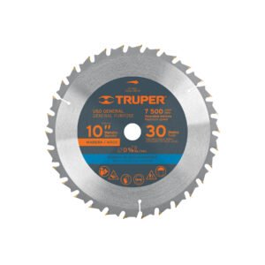Disco sierra 10' para madera, 30 dientes centro 5/8', Truper