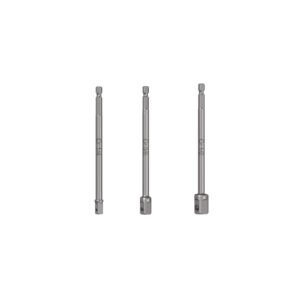 Juego de 3 adaptadores largos para dados de 1/4, 3/8 y 1/2'