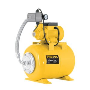 Equipo hidroneumático 24L, bomba periférica 1/2 HP, Pretul
