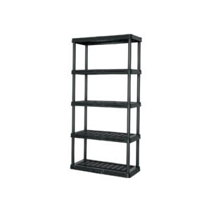 Estante plástico 5 repisas cap. 35 Kg, 180x44x92, PRETUL