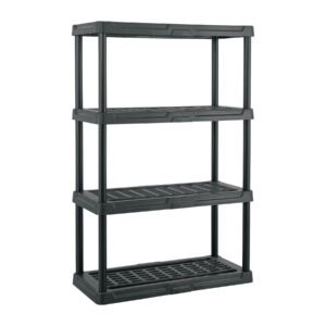 Estante plástico amplio 4 rep/cap. 35 kg, 140x44x92, Pretul