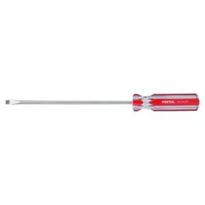 Desarmador plano 1/4 x 8' mango de PVC, Pretul