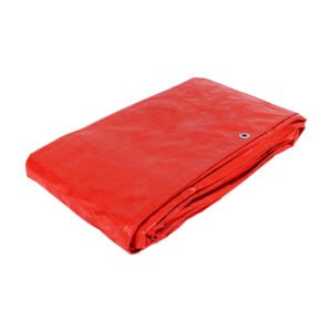 Lona de polietileno 6 x 9 m, roja, 110 g/m2, PRETUL