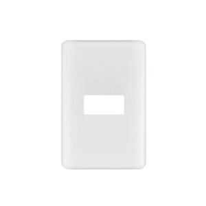 Placa 1 módulo de ABS, blanca, Volteck Basic