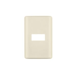 Placa 1 módulo, marfil, línea Volteck Basic