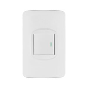 Placa armada 1 interruptor de 3 vías 1.5 módulos, Toledo