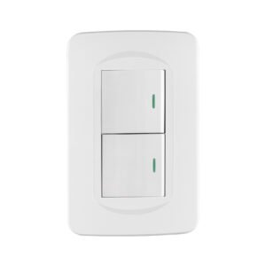 Placa armada 1 interruptor y 1 de 3 vías 1.5 mód., Toledo