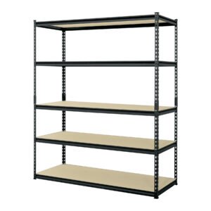 Estante metálico 5 repisas MDP cap. 60 Kg 183x61x152, PRETUL