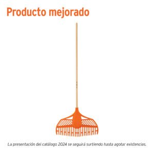 TruTough, 23' head poly leaf rake, 48' wood handle