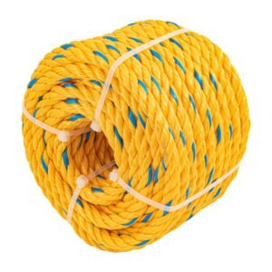 Metro de cuerda amarilla de polipropileno 11 mm, rollo 18m