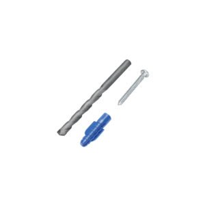 Kit de 20 taquetes 3/8' con pijas #12 y 1 broca 3/8', Fiero