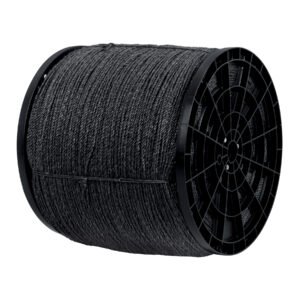 Kilo de cuerda negra de polipropileno 4 mm, carrete 20kg