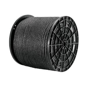 Kilo de cuerda negra de polipropileno 13 mm, carrete 30kg