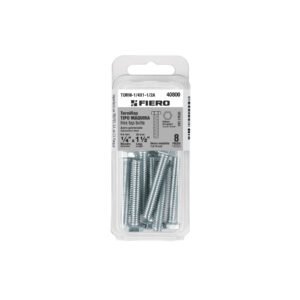 Blíster con 8 tornillos 1/4' x 1-1/2' tipo máquina, Fiero